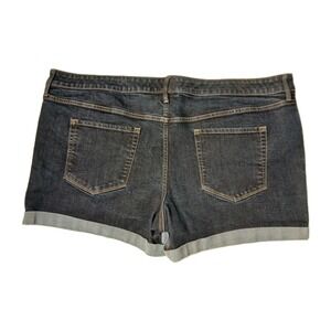 AVA & VIV Women's Midi Jean Shorts Blue plus size 24W Denim NEW #552C